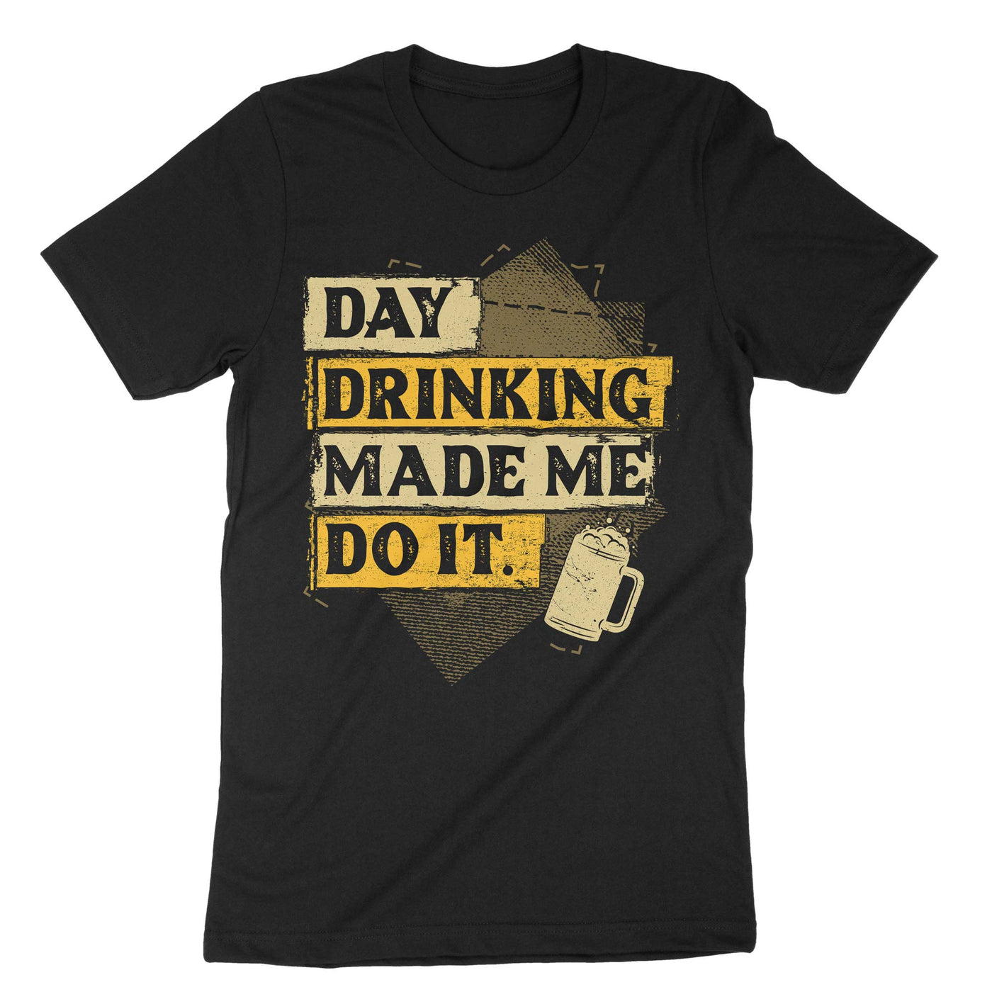 Black Day Drinking T-Shirt#color_black