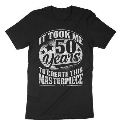 Black Funny 50 Years Old Joke T-Shirt#color_black