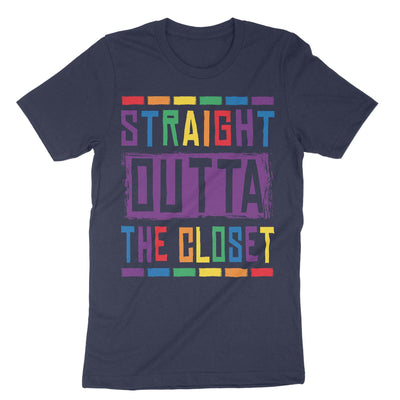 Navy Lgbt Outta Closet T-Shirt#color_navy