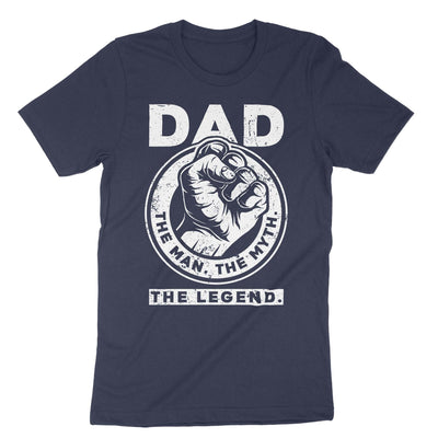 Navy Dad Myth Legend T-Shirt#color_navy