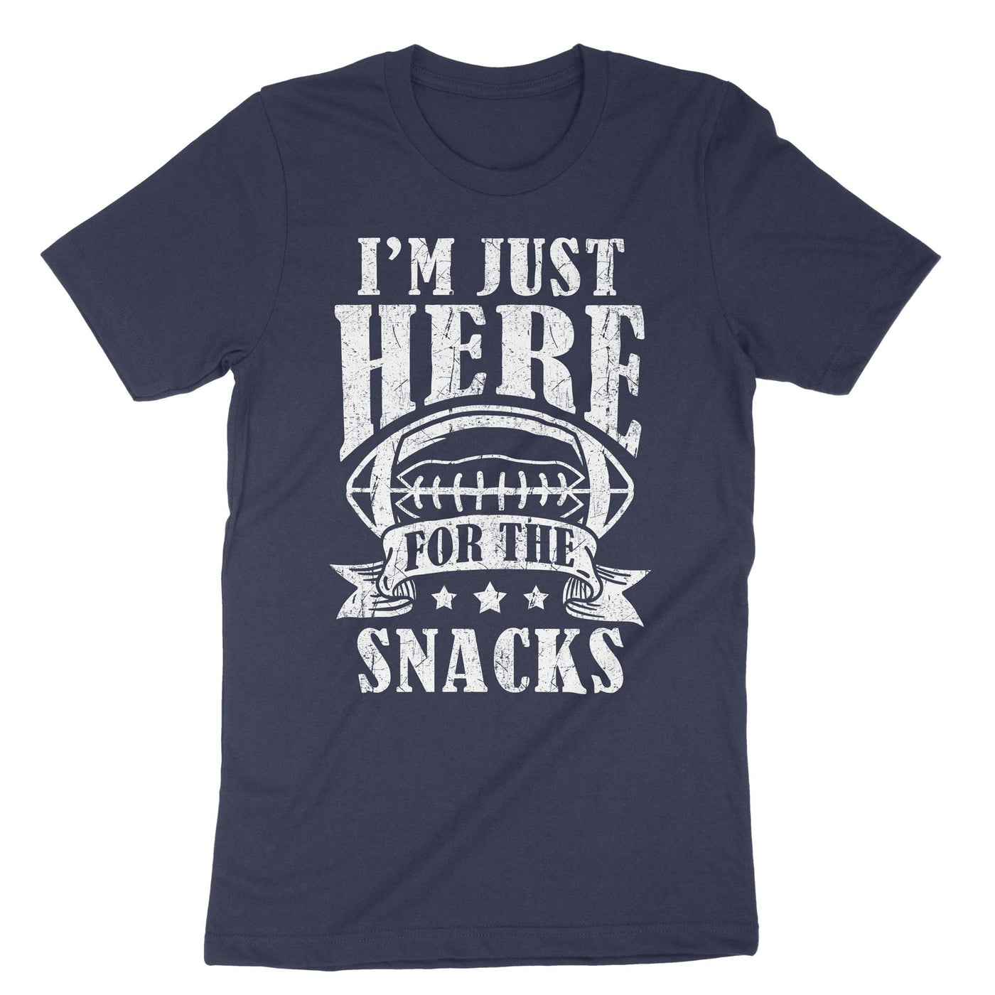Navy Im Just Here For The Snacks T-Shirt#color_navy
