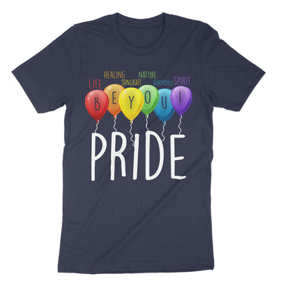 Navy Lgbt Pride Balloons T-Shirt#color_navy