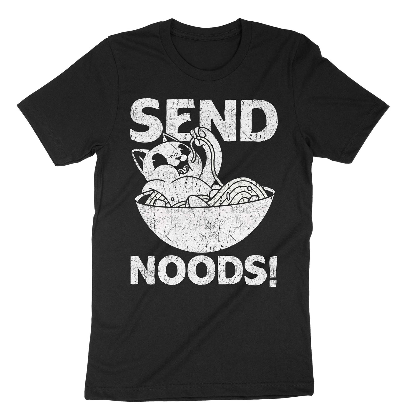Black Send Noods T-Shirt#color_black