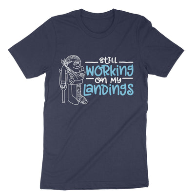 Navy Still Working On My Landings T-Shirt#color_navy