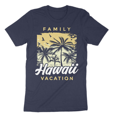 Navy Family Hawaii Vacation T-Shirt#color_navy