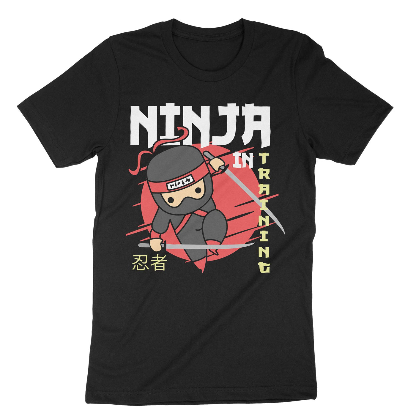 Black Ninja In Training T-Shirt#color_black