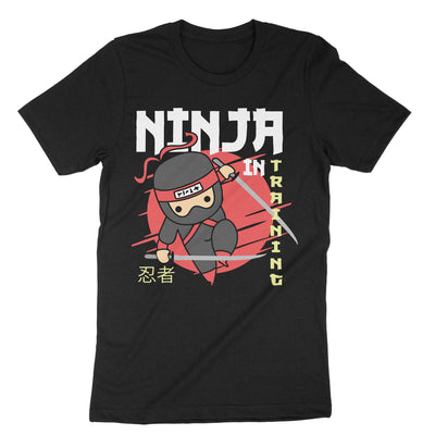 Black Ninja In Training T-Shirt#color_black