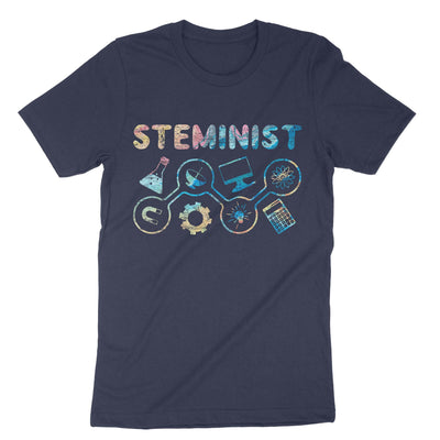 Steminist Science Technology Shirt#color_navy