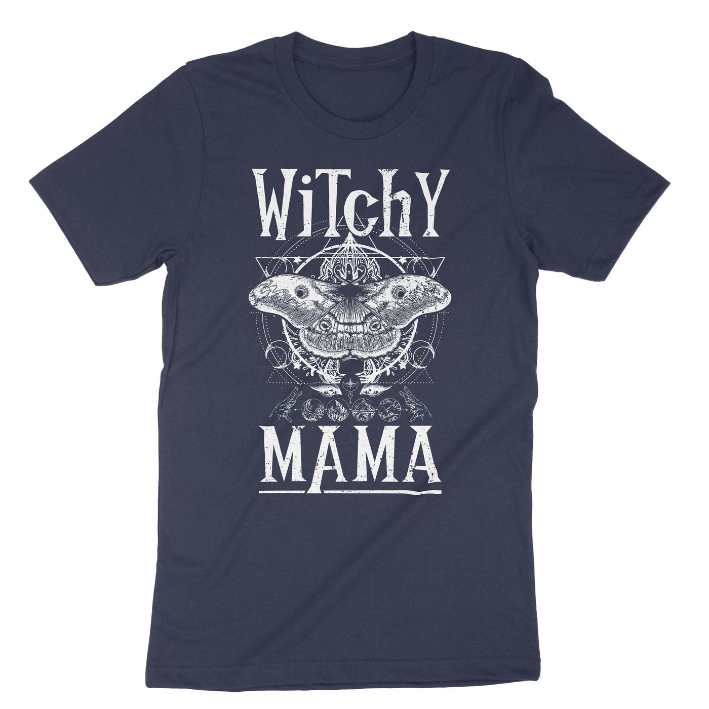 Navy Witchy Mama T-Shirt#color_navy