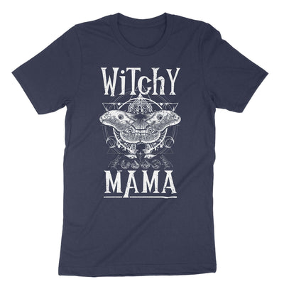 Navy Witchy Mama T-Shirt#color_navy