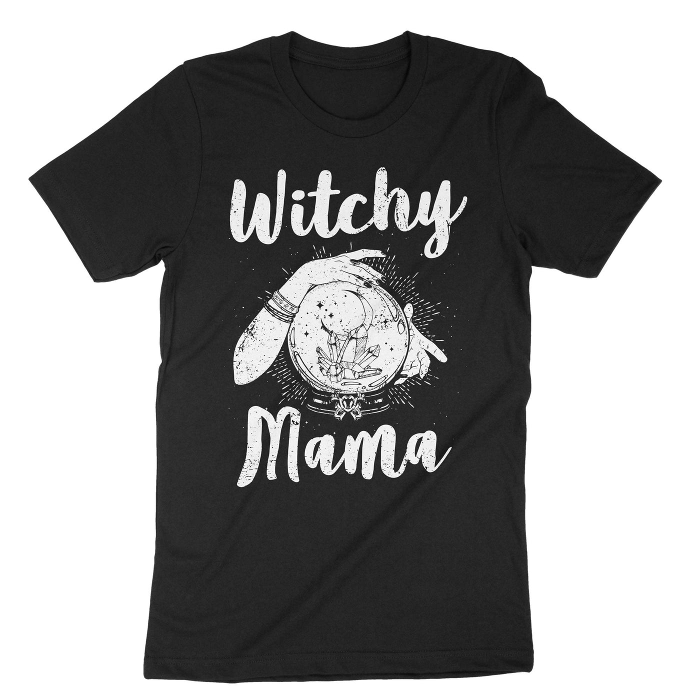 Black Witchy Mama T-Shirt#color_black
