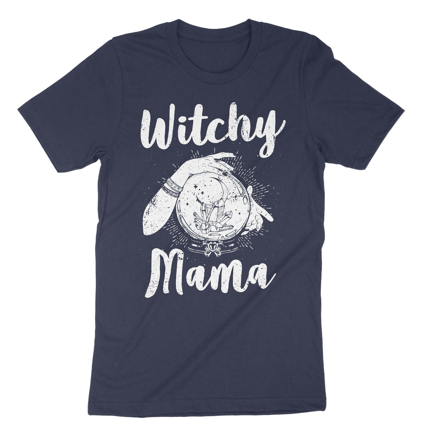 Navy Witchy Mama T-Shirt#color_navy