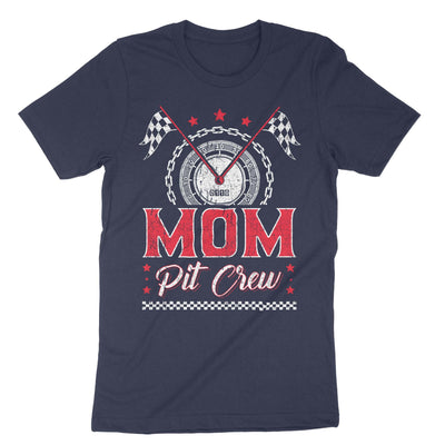 Navy Mom Pit Crew T-Shirt#color_navy
