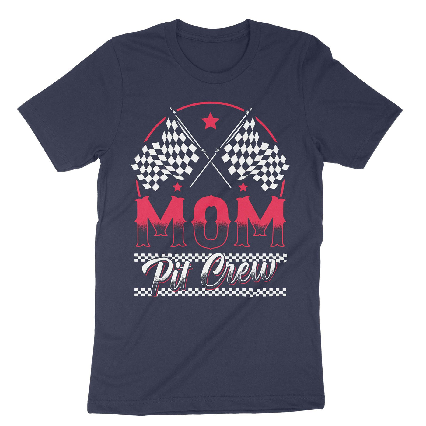 Navy Mom Pit Crew T-Shirt#color_navy