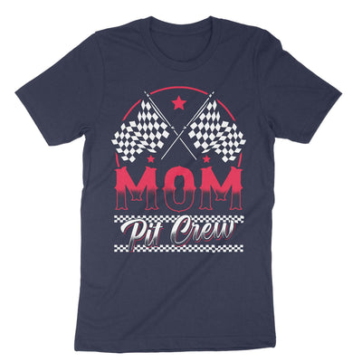 Navy Mom Pit Crew T-Shirt#color_navy