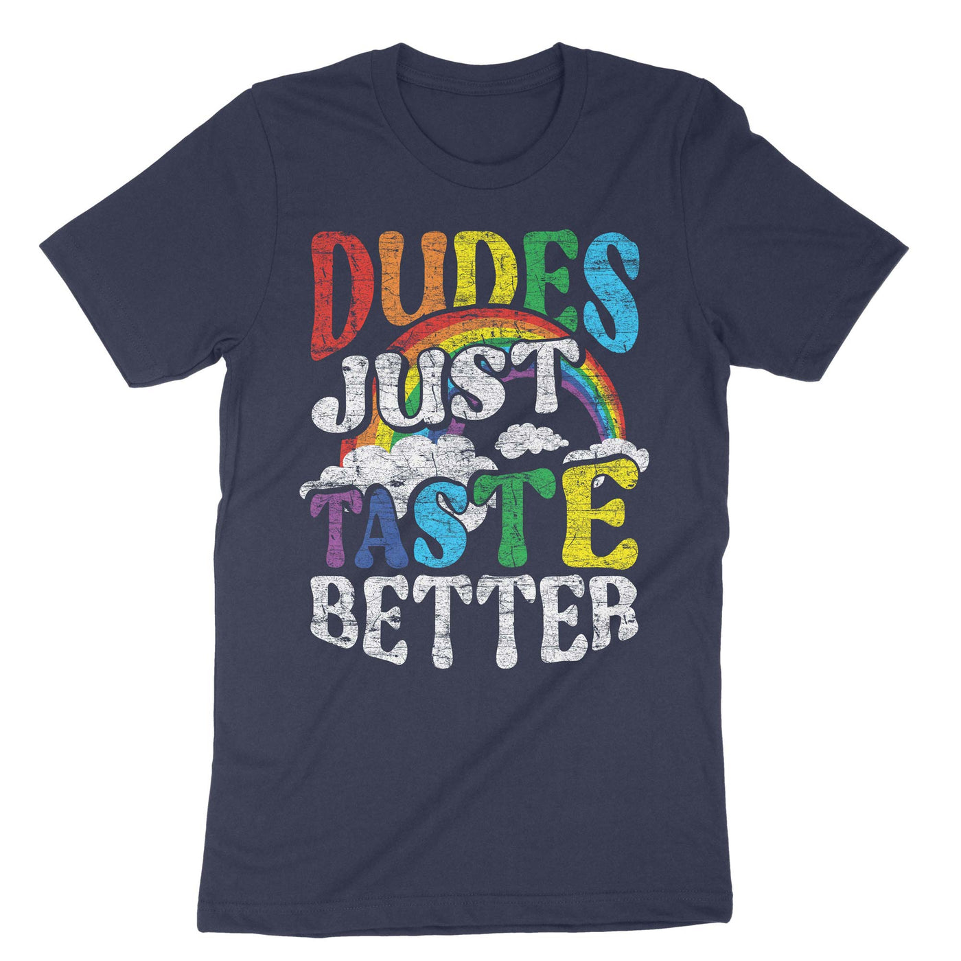 Navy Dudes Just Taste Better T-Shirt#color_navy