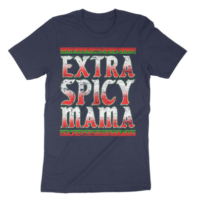 Navy Extra Spicy Mama (Cinco De Maya) T-Shirt#color_navy