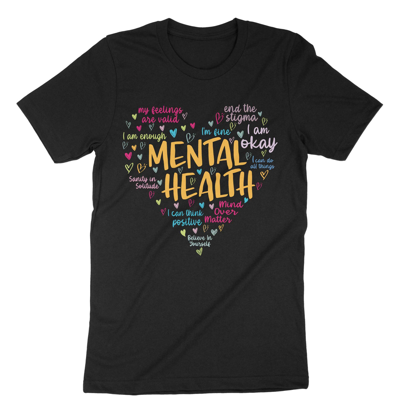 Black Mental Health T-Shirt#color_black