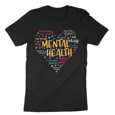 Black Mental Health T-Shirt#color_black