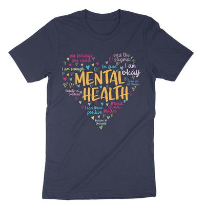 Navy Mental Health T-Shirt#color_navy