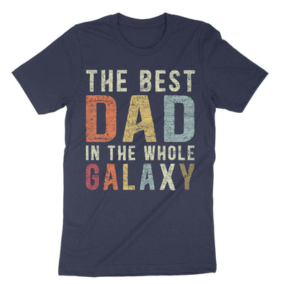 Navy The Best Dad In The Whole Galaxy T-Shirt#color_navy