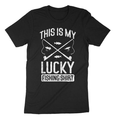 Black This Is My Lucky Fishing Shirt T-Shirt#color_black