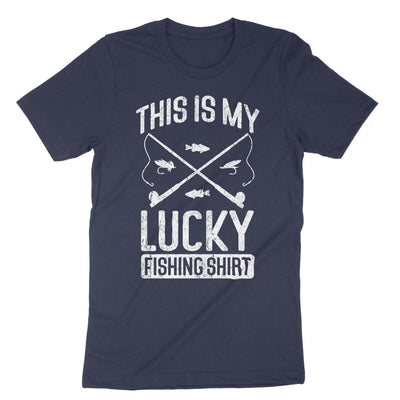 Navy This Is My Lucky Fishing Shirt T-Shirt#color_navy