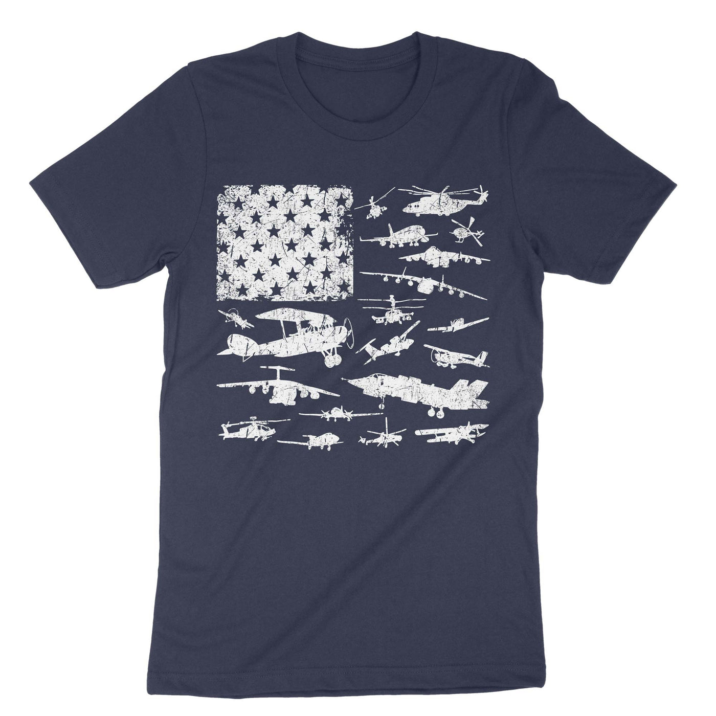 Navy Usa Airplane T-Shirt#color_navy