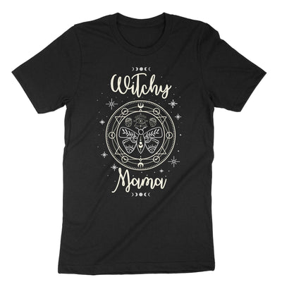 Black Witchy Mama T-Shirt#color_black