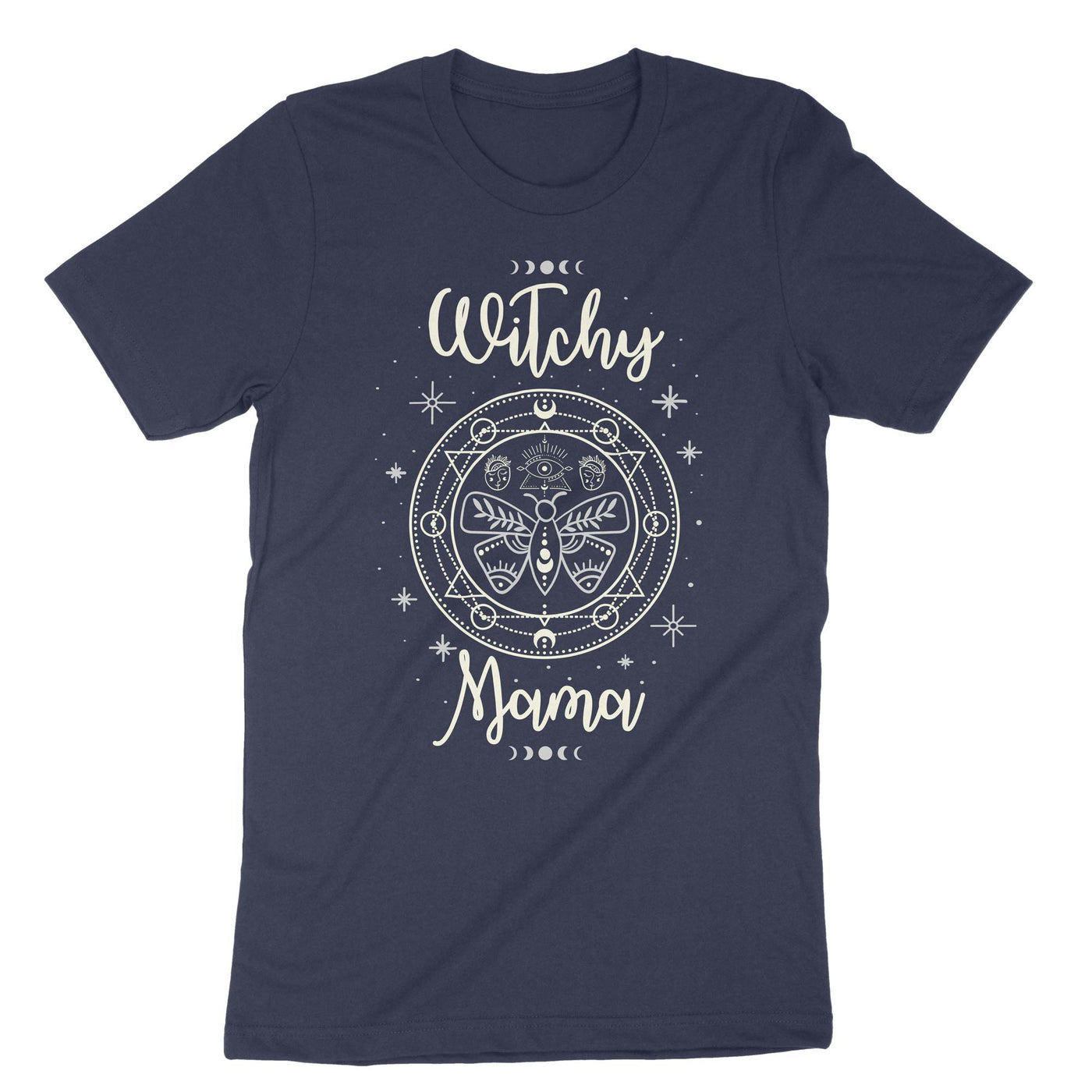 Navy Witchy Mama T-Shirt#color_navy