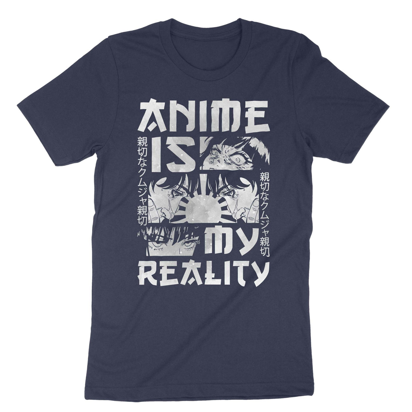 Navy Anime Is My Reality T-Shirt#color_navy