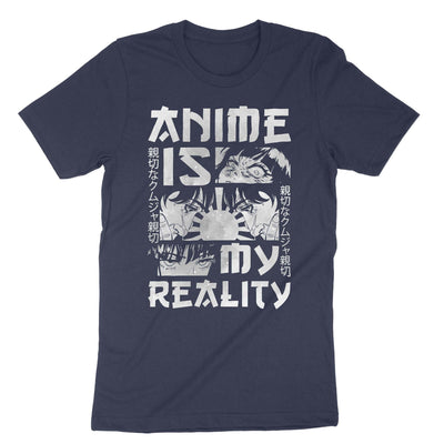Navy Anime Is My Reality T-Shirt#color_navy
