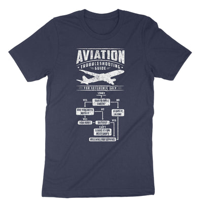 Navy Aviation Troubleshooting Guide T-Shirt#color_navy