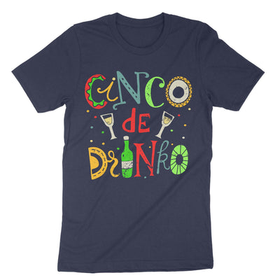 Navy Cinco De Drinko T-Shirt#color_navy