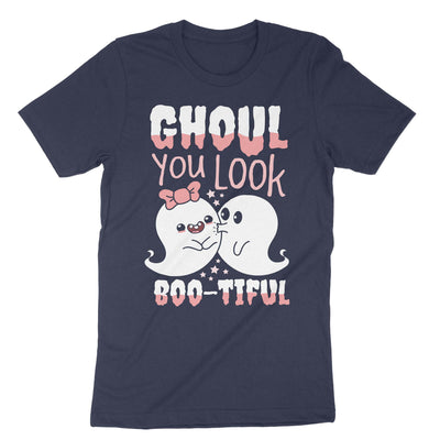 Navy Ghoul You Look Boo-tiful T-Shirt#color_navy