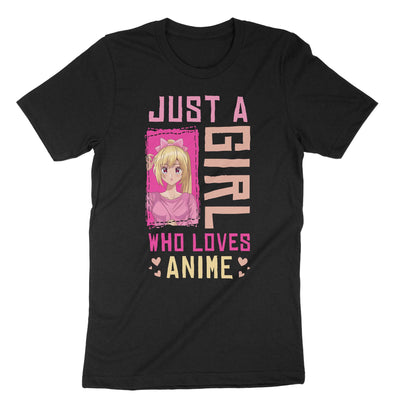 Black Girl Loves Anime T-Shirt#color_black