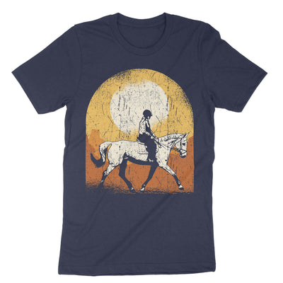 Navy Horse Riding T-Shirt#color_navy