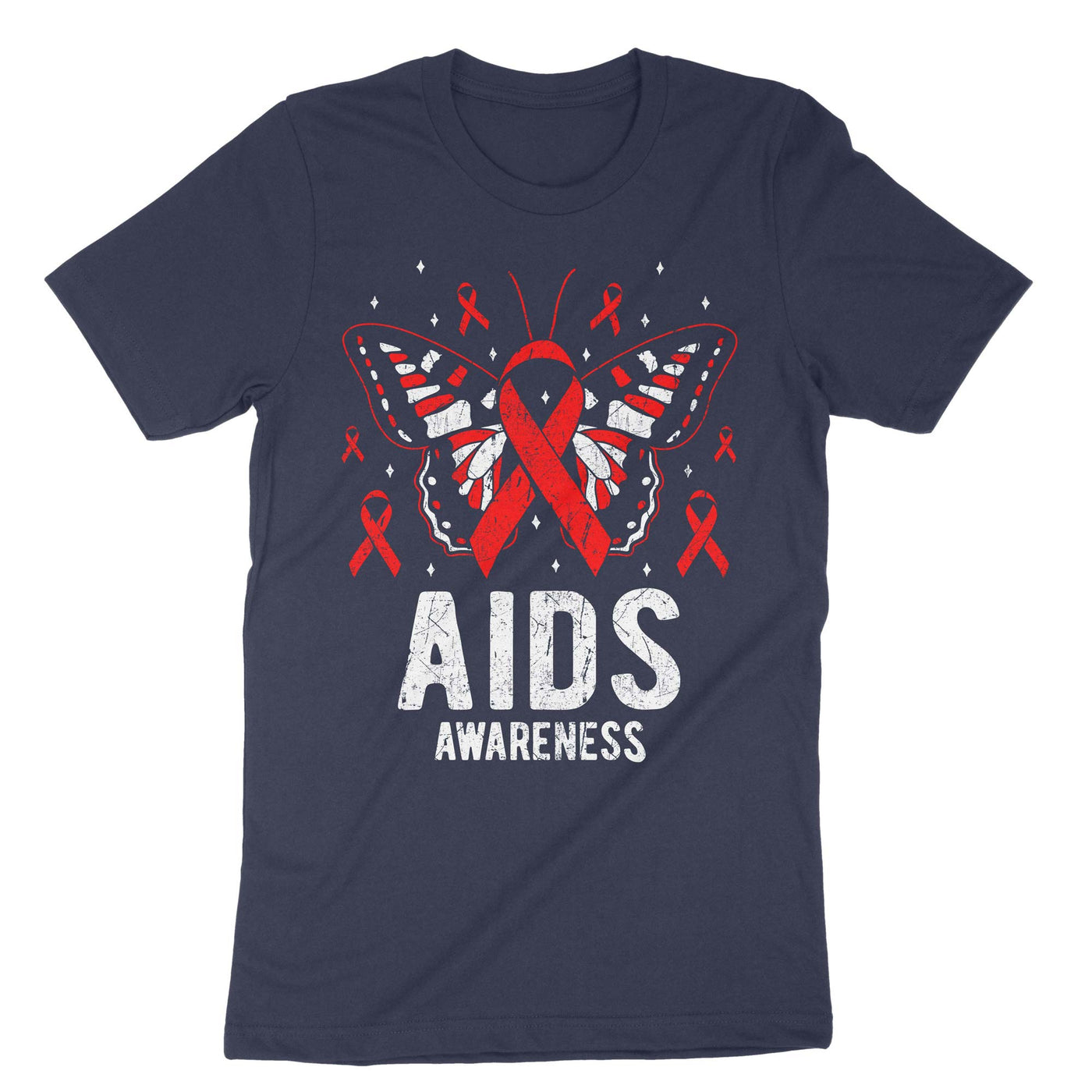 Navy Aids Awareness T-Shirt#color_navy