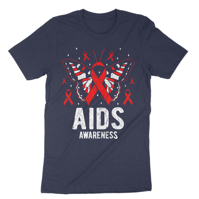 Navy Aids Awareness T-Shirt#color_navy
