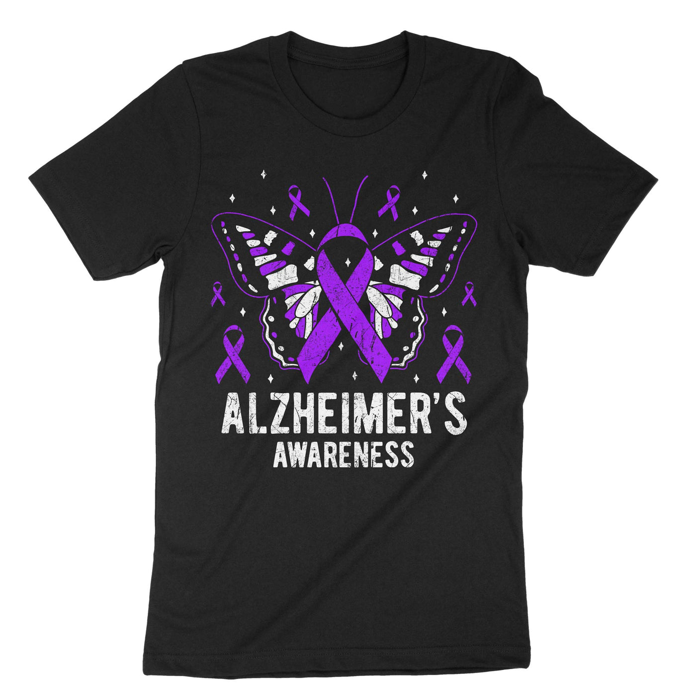 Black Alzheimer's Awareness T-Shirt#color_black