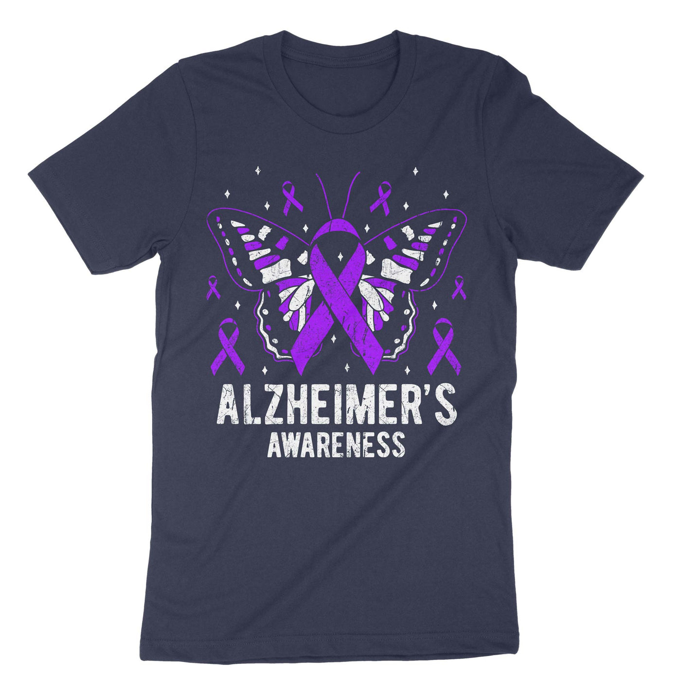 Navy Alzheimer's Awareness T-Shirt#color_navy