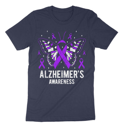 Navy Alzheimer's Awareness T-Shirt#color_navy