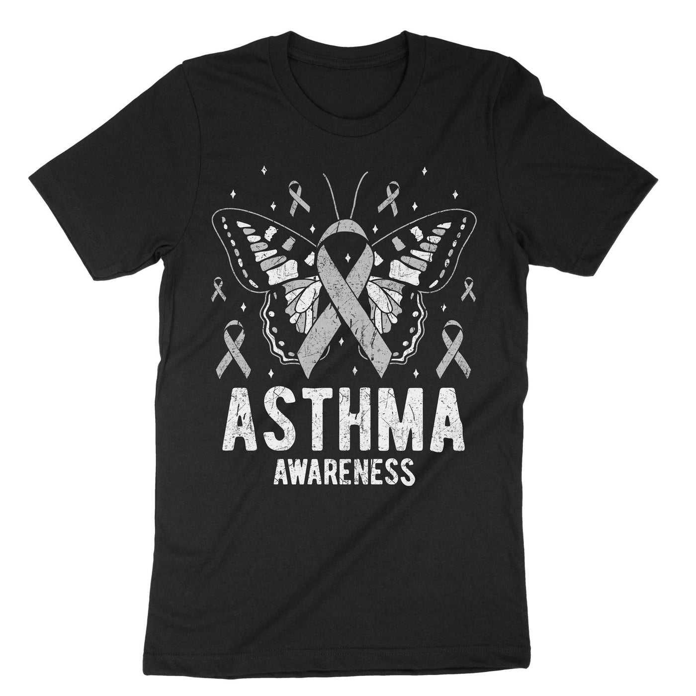 Black Asthma Awareness T-Shirt#color_black
