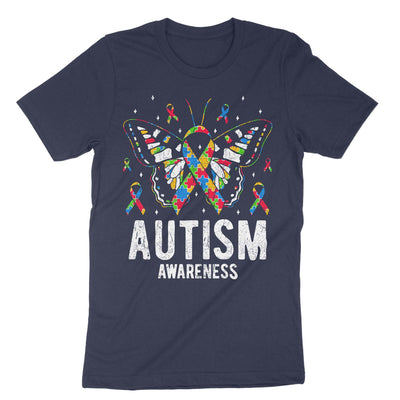 Navy Autism Awareness T-Shirt#color_navy