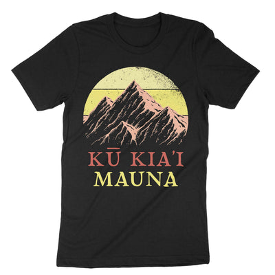 Black Mauna Kea Protect Hawaii T-Shirt#color_black