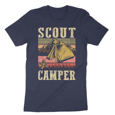 Navy Scout Life Camping T-Shirt#color_navy