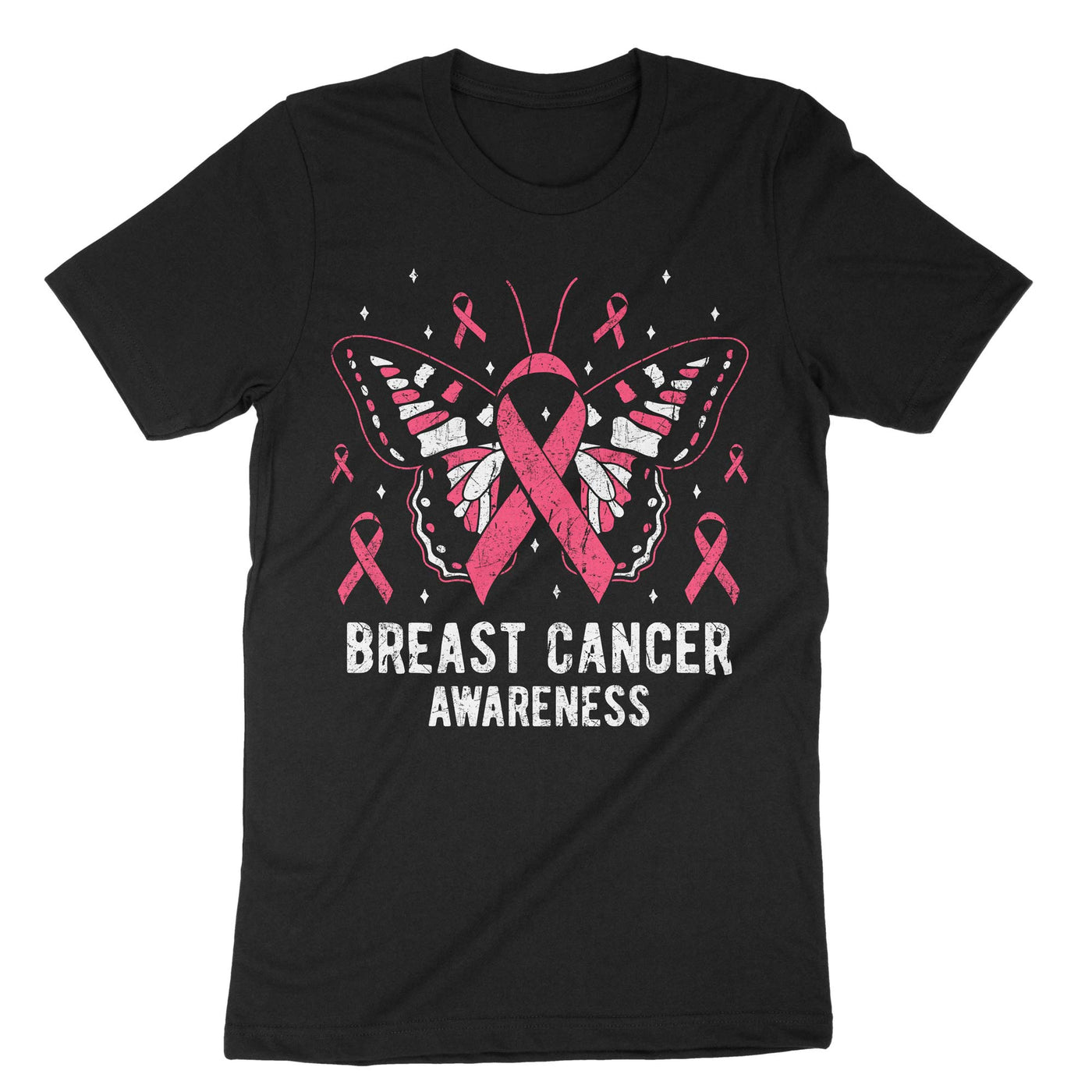 Black Breast Cancer Awareness T-Shirt#color_black