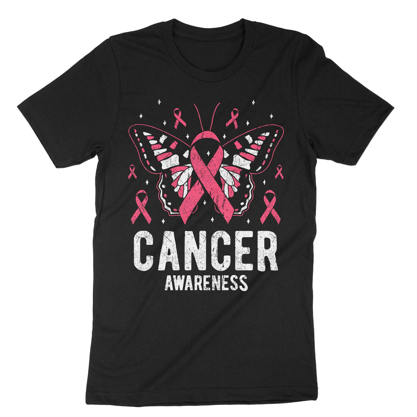 Black Cancer Awareness T-Shirt#color_black