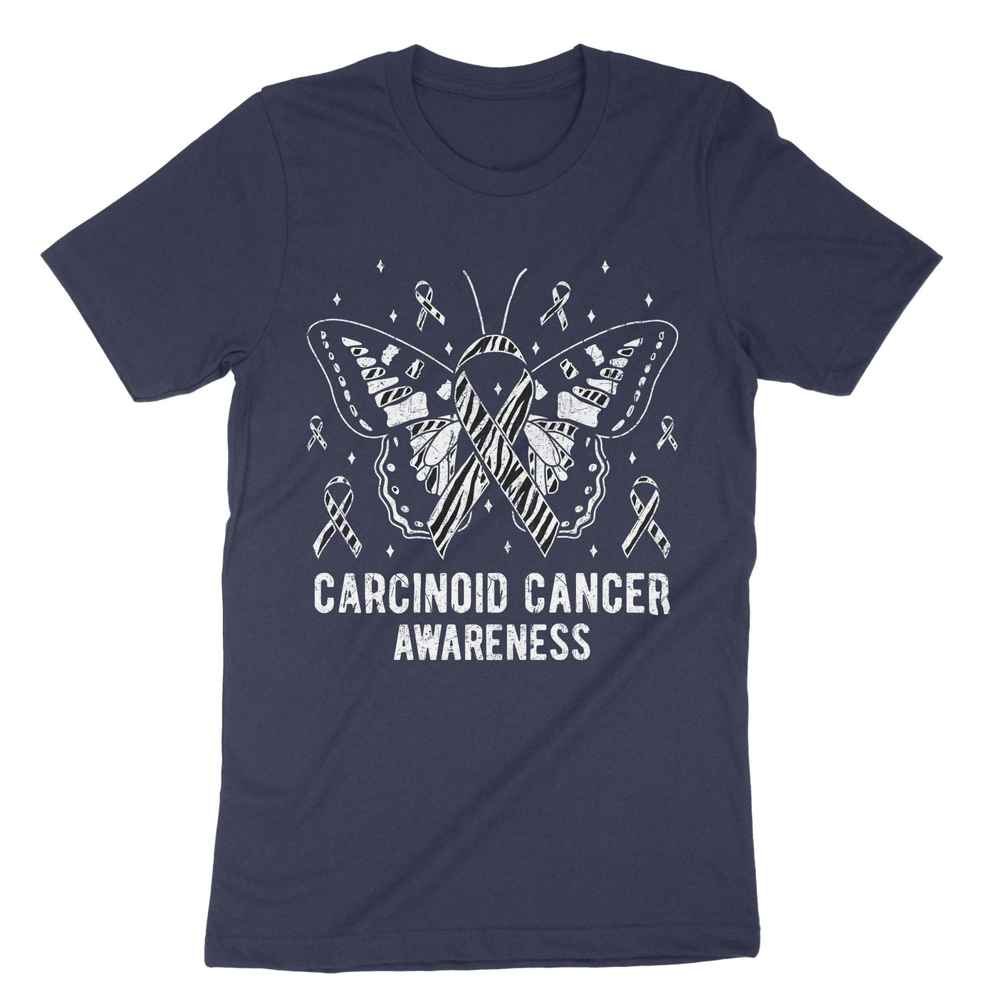 Navy Carcinoid Cancer Awareness T-Shirt#color_navy