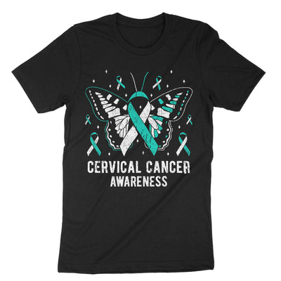Black Cervical Cancer Awareness T-Shirt#color_black
